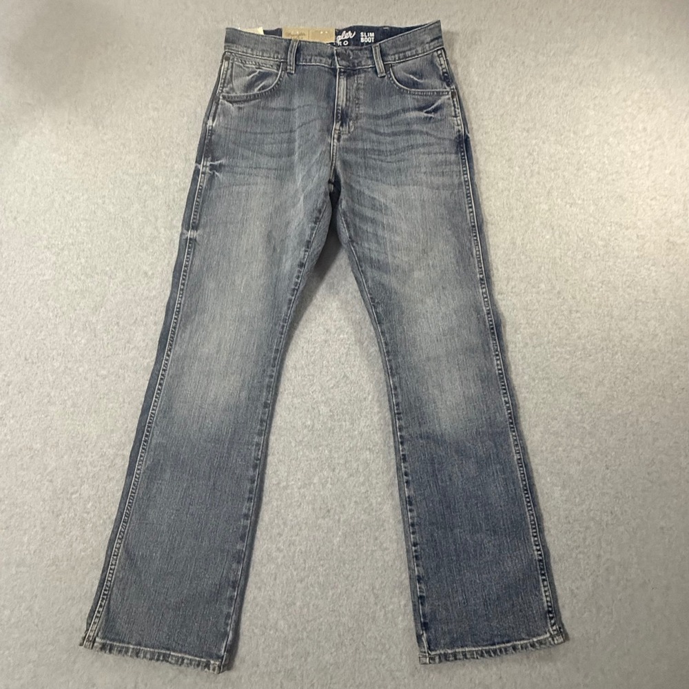 Wrangler Retro Slim Boot Jeans Mens 30x30 Medium Wash Stretch Denim NWT